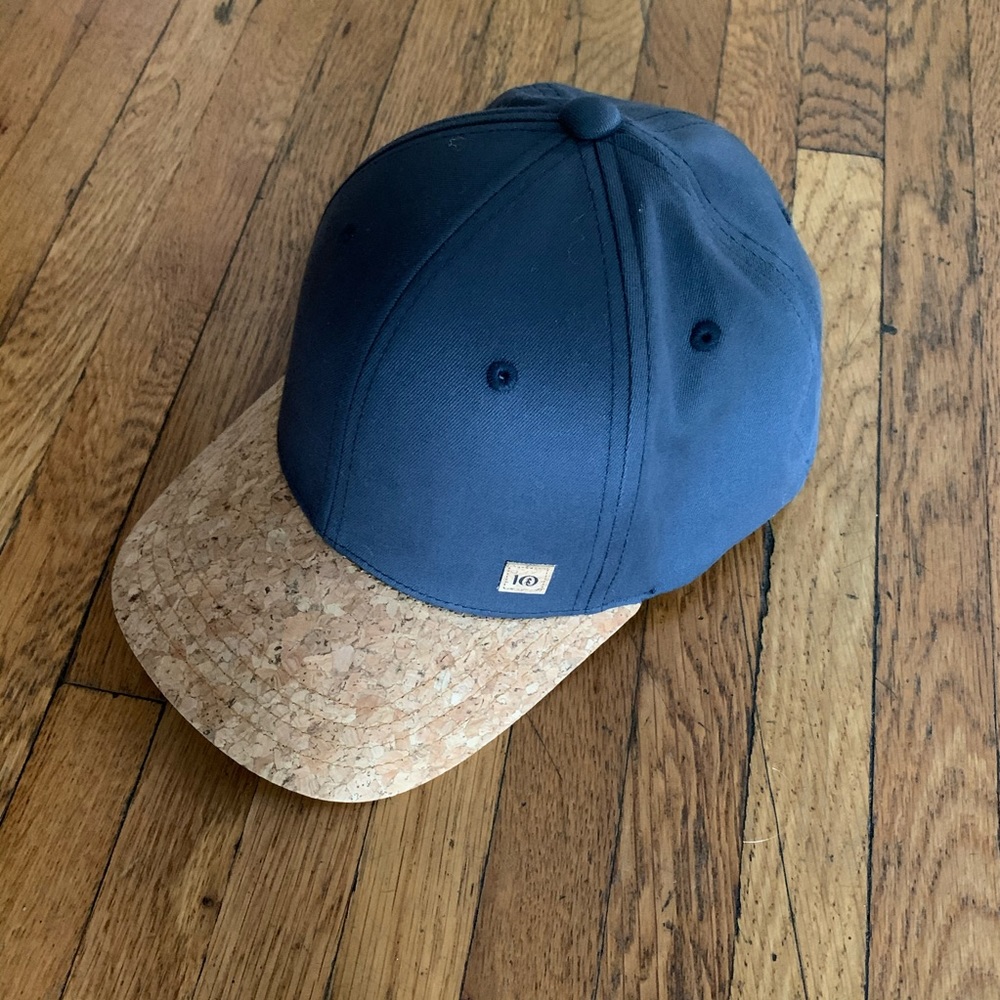tentree Navy/Cork Baseball Hat